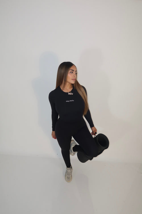 BLACK CROP TOP
